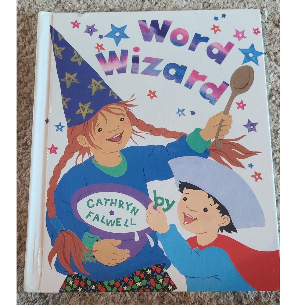 Word Wizard by Cathryn Falwell Childrens Picture Book Anagrams Literacy HC